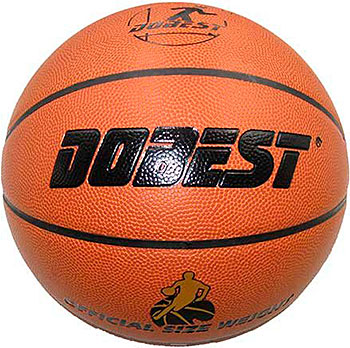 

Мяч баскетбольный DoBest, PK400 р.7 синт. кожа коричн.