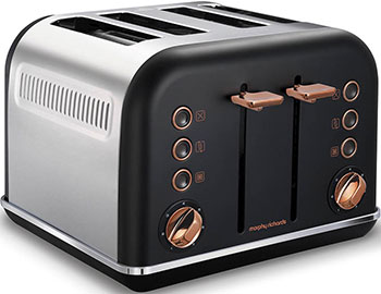 

Тостер Morphy Richards, 4 slices Accents Rose Gold Black 242104EE