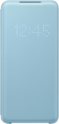 

Чехол (клип-кейс) Samsung S20 (G980) LED-View l.blue EF-NG980PLEGRU
