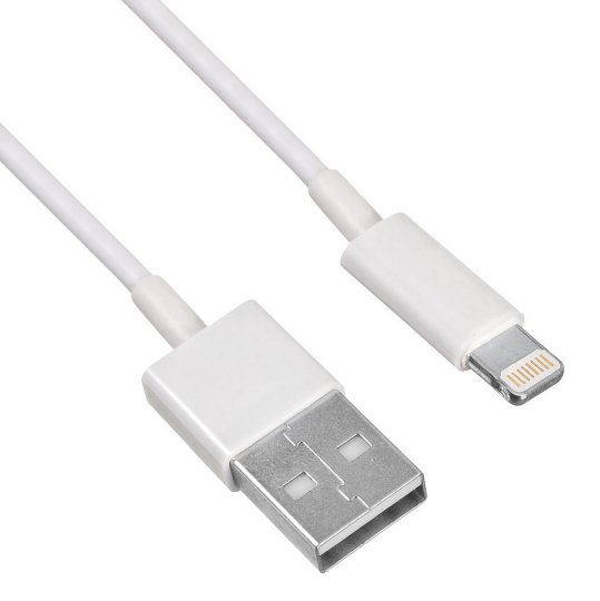 

Кабель Buro USB-IP-1.2W2A USB (m)-Lightning (m) 1.2м белый