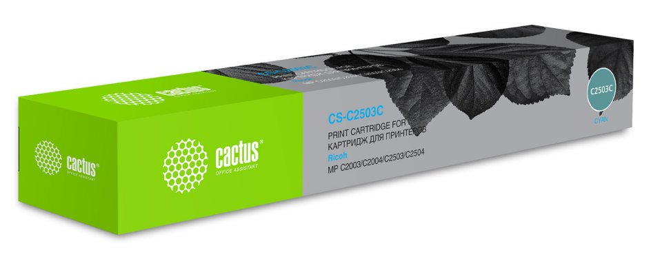 

Картридж лазерный Cactus CS-C2503C 841928 голубой (9500стр.) для Ricoh Aficio MP C2003SP/C2004ASP/C2011SP