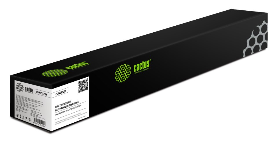 

Картридж лазерный Cactus CS-WC7525Y 006R01518 желтый (15000стр.) для Xerox WorkCentre 7525/7530/7535/7545/7556