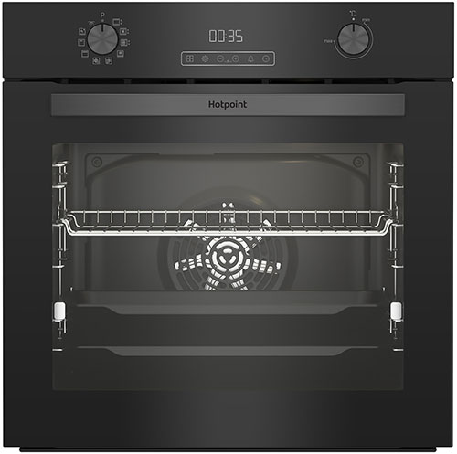 фото Встраиваемый электрический духовой шкаф hotpoint fe9 831 jsh blg, черный