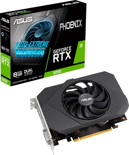 фото Видеокарта asus geforce rtx 3050 phoenix 8gb (ph-rtx3050-8g-v2)