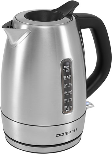 

Чайник электрический Polaris PWK 1865CA, стальной, Нержавеющая сталь/черный