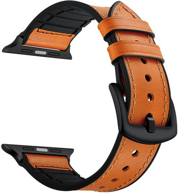 

Ремешок для часов Lyambda кожа/силикон для Apple Watch 38/40 mm ANTARES LWA-10-40-OR Orange