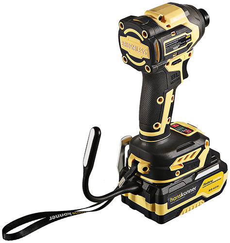 Аккумуляторный ударный винтоверт Hanskonner HCD20280BLC 1BatterySystem 18 В 280 Нм 144скор 1x40 Ач кейс HS