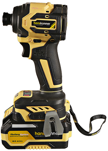 Аккумуляторный ударный винтоверт Hanskonner HCD20280BLC 1BatterySystem 18 В 280 Нм 144скор 1x40 Ач кейс HS