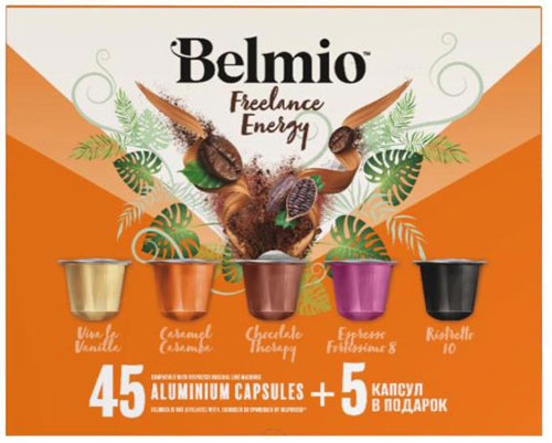 Изображение товара Кофе капсульный Belmio Freelance Energy 50 капсул