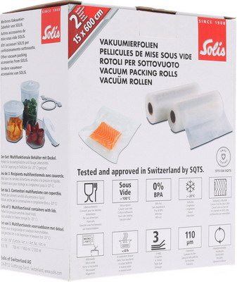 

Пленка для вакуумной упаковки Solis, Vac 15*600
