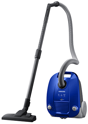 

Пылесос напольный Samsung VCC 4140 V3A синий, Синий/серый