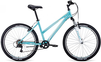 

Велосипед Forward, IRIS 26 1.0 (26'' 6 ск. рост 17'') 2019-2020 мятный RBKW07N66003