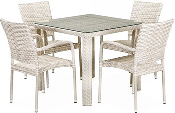 

Комплект мебели Афина, T 341 A/Y 376 A-W 85-90 x 90 4Pcs Latte