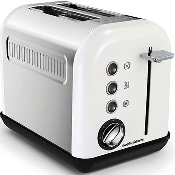 Тостер Morphy Richards Accents White SS 2 Slice 222012EE фото
