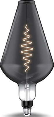 Лампа GAUSS LED Filament Vase GAUSS E27 8.5W Gray 165lm 1800K 180802005 лампочка gauss 180802005 overize