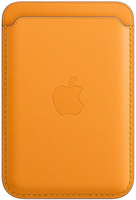 

Чеxол (клип-кейс) Apple, iPhone Leather Wallet with MagSafe - California Poppy MHLP3ZE/A