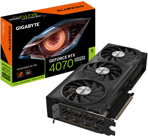 фото Видеокарта gigabyte geforce rtx4070 super windforce oc 12gb (gv-n407swf3oc-12gd)