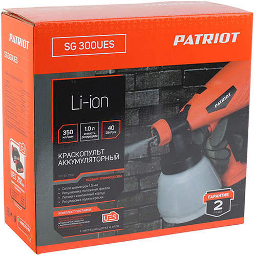 Краскопульт аккумуляторный  Patriot SG 300UES