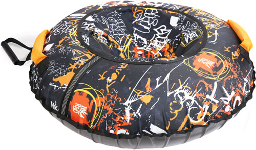 

Тюбинг Ника принтованный (ТБ2К-70) с граффити оранжевый