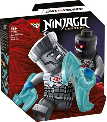Конструктор Lego Ninjago ''Легендарные битвы: Зейн против Ниндроида'' lego ninjago дракон из джунглей 71746