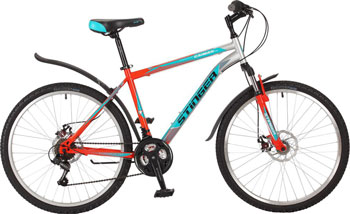 

Велосипед Stinger, 26'' Caiman D 20'' оранжевый 26 SHD.CAIMD.20 OR7