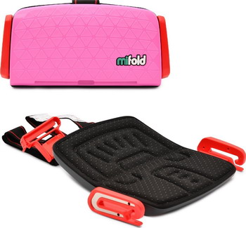 Автокресло Mifold the Grab-and-Go Booster seat Perfect Pink розовый MF 01-EU PNK бустер mifold the grab and go slate grey