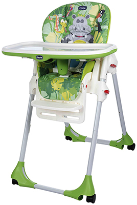

Стульчик для кормления Chicco, Polly 2-in-1 Easy (Happy Jungle) 4 колеса