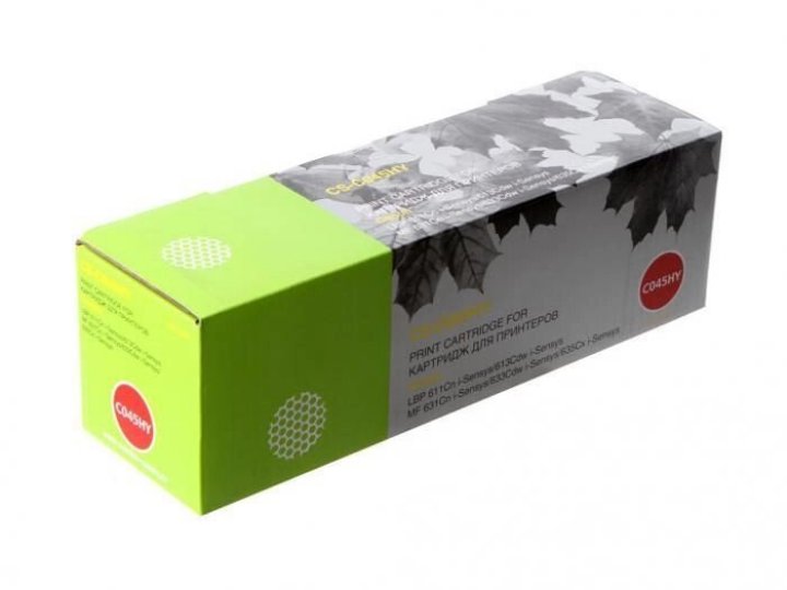 

Картридж лазерный Cactus CS-C045HY 045 H Y желтый (2200стр.) для Canon LBP 611Cn/613Cdw/631Cn/633Cdw/635Cx
