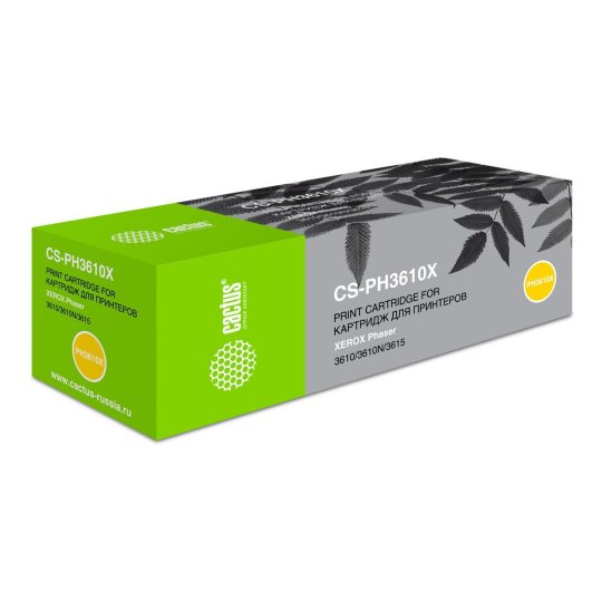 

Картридж лазерный Cactus CS-PH3610X 106R02723 черный (14100стр.) для Xerox Phaser 3610/3610N/3615