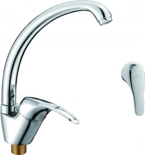 Изображение товара Смеситель для кухни D-Lin хром однорычажный с поворотным изливом