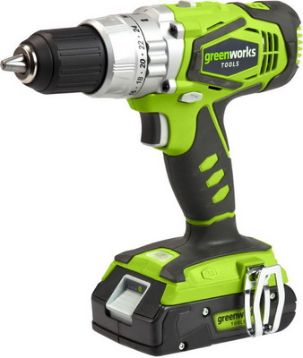 

Дрель-шуруповерт Greenworks, G 24 CDB2 3802307