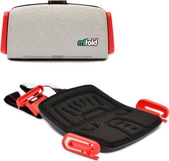 Автокресло Mifold the Grab-and-Go Booster seat Pearl Grey светло-серый MF 01-EU COM бустер mifold the grab and go slate grey