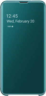 

Чехол (флип-кейс) Samsung, S 10 e (G 970) ClearView green EF-ZG 970 CGEGRU