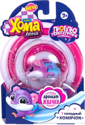 

Интерактивный хомячок 1 Toy, Хома Дома 1 хомячок с ароматом жвачки Т16273