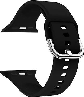 

Силиконовый ремешок Lyambda для Apple Watch 42/44 mm AVIOR DSJ-17-44-BK Black