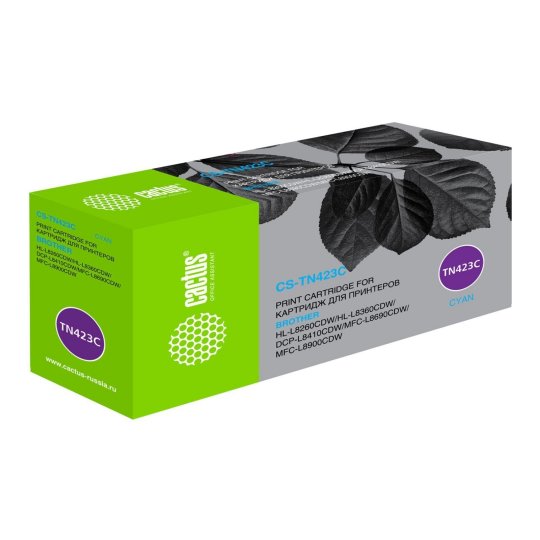 

Картридж лазерный Cactus CS-TN423C TN-423C голубой (4000стр.) для Brother DCP L8410CDW/HL L8260CDW/MFC L8690CDW