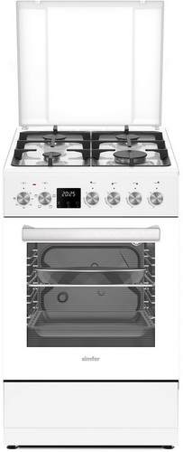 

Комбинированная плита Simfer F56MW45025 белая эмаль, Белый