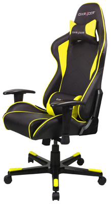 

Кресло компьютерное DxRacer, OH/FE 08/NY (черно-желтое)