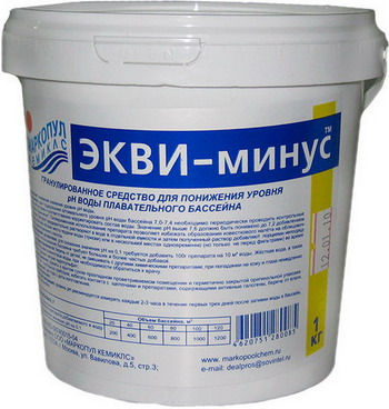 Гранулы для понижения уровня рН воды Маркопул ЭКВИ-МИНУС М29