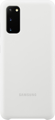 

Чехол (клип-кейс) Samsung, S20 (G980) SiliconeCover white EF-PG980TWEGRU