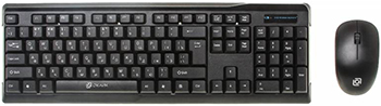

Клавиатура мышь Oklick 230M клав:черный мышь:черный USB беспроводная