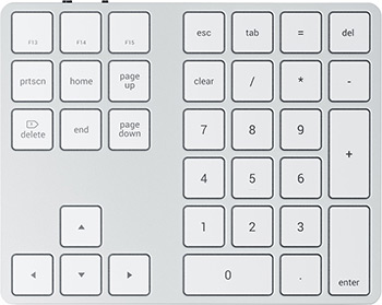 

Клавиатура Satechi Aluminum Extended Keypad, серебристый (ST-XLABKS)