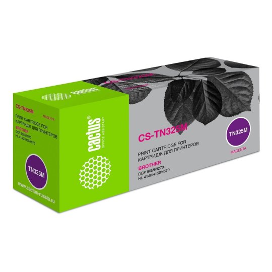

Картридж лазерный Cactus CS-TN325M TN-325M пурпурный (3500стр.) для Brother DCP-9055/9270/HL-4140/4150/4570