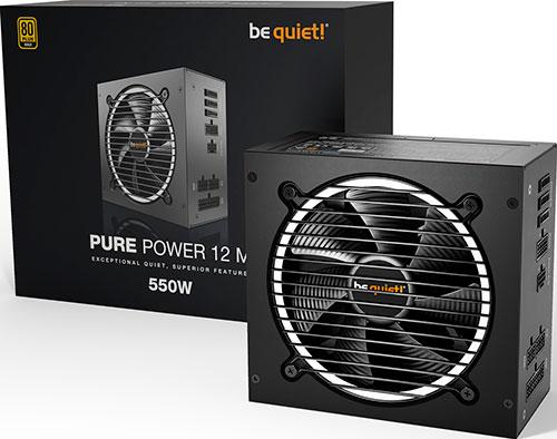 Блок питания be quiet! Pure Power 12 M 550W ATX 3.0 (BN341) Gold