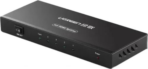Изображение товара Разветвитель HDMI Ugreen 40202EU 1 вход 4 выхода алюминий черный
