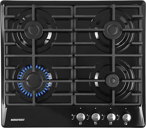 

Газовая варочная панель NordFrost HS 6041 B, Черный