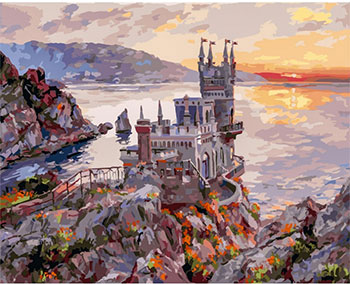 

Живопись на холсте Белоснежка, 40*50 см 265-AB Крым. Ласточкино гнездо.