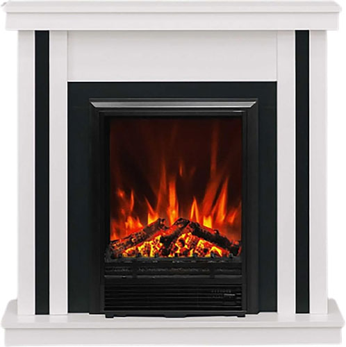 

Каминокомплект Elekam Neo с очагом Pulsar F2023G, белый с черным, Белый/черный