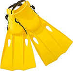 Ласты для плавания Intex ''Small Swim Fins'' р.38-40, желтый 55937 шапочка для плавания взрослая onlytop swim силиконовая обхват 54 60 см а микс