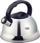 

Чайник KORALL GS-04017A-2.7L 2.7л со свистком бакелит.ручка стальной цвет матов.верх